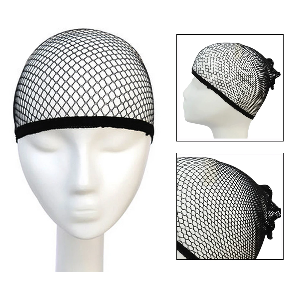 Top Hairnets Good Quality Mesh Weaving Wig Open at One Ends Black Hair Elastic Stretchabl Net For Making Caps Fishnet Ladies