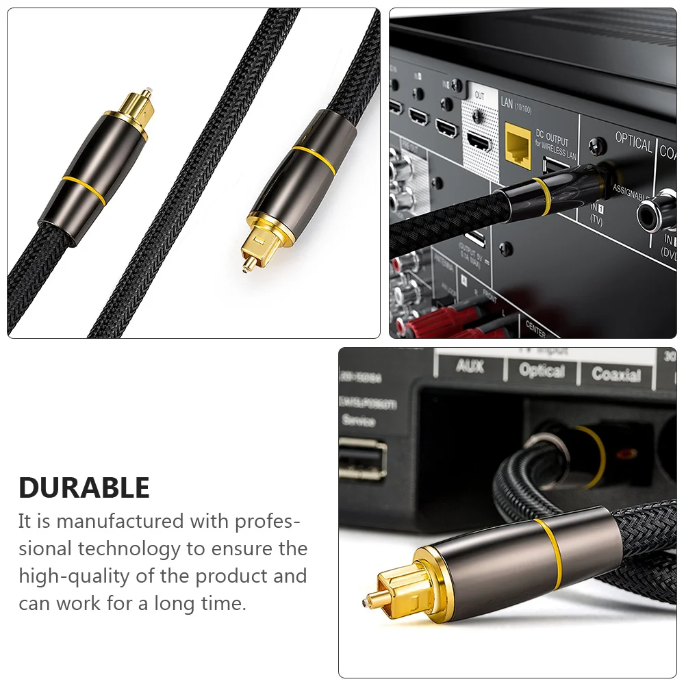 

10 Meter Optical Audio Cable Gold Plated Contacts High Density Shielding Soft Wire For Game Console Sound Bar Digital Audio