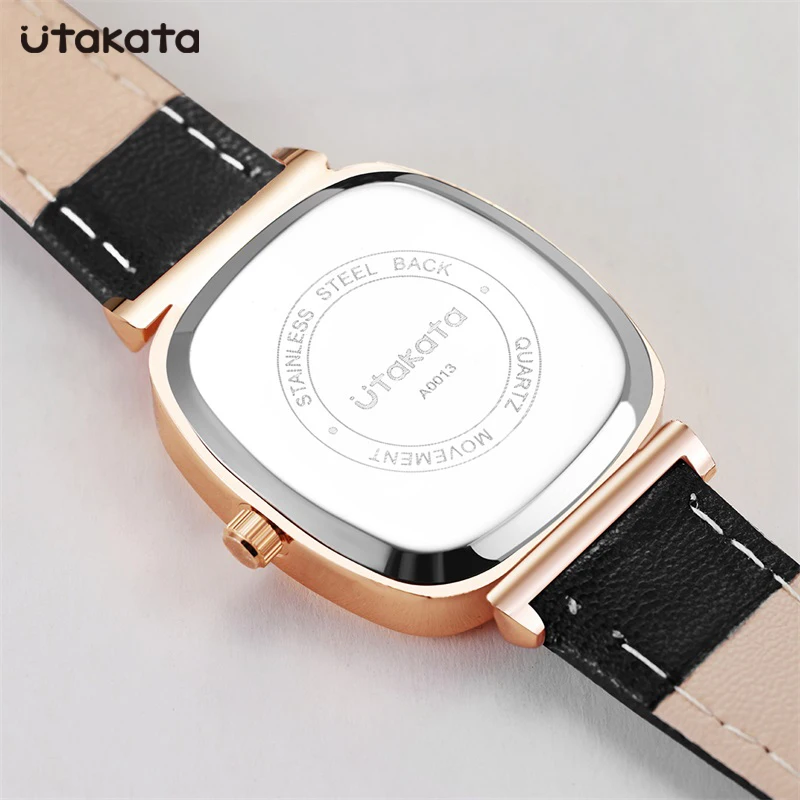 Utakata Hot Selling Woman Leather Quartz Wrist Watches New Arrival Elegant Watches For Women Gifts Fashion Casual Girls Watch