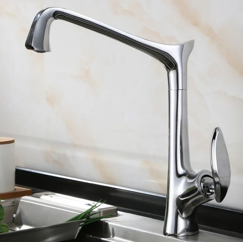 

Tuqiu Rose Gold Kitchen Faucet Brass Black Sink Faucet Mixer Tap 360 degree rotation torneira cozinha mixer taps Kitchen Tap