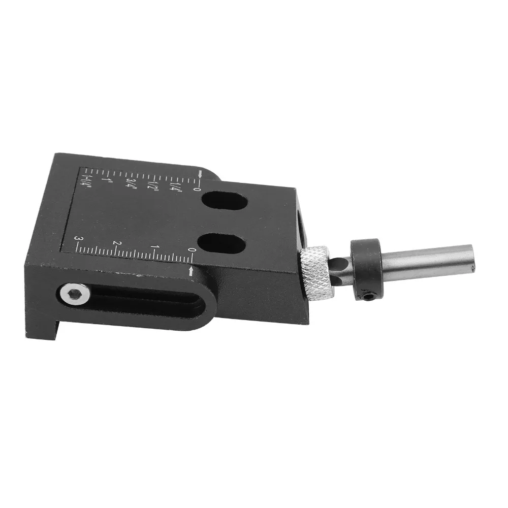 15pcs 15° Angle Oblique Hole Locator Aluminum Alloy Scale Marks Pocket Hole Jig Dual Inch Metric With Drill Bits And Wrench