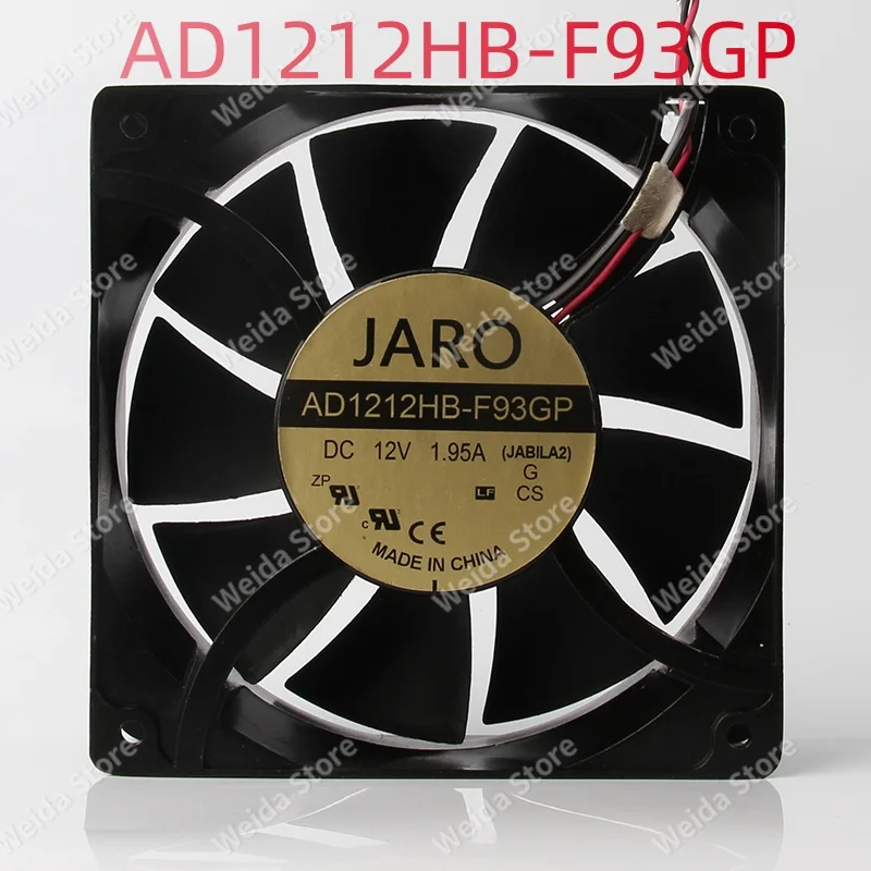 

AD1212HB-F93GP JARO 5V 24V 48V DC 12V 1.95A AC EC 12038 120X120X38MM 12CM air volume inverter Aluminum frame violent cooling fan