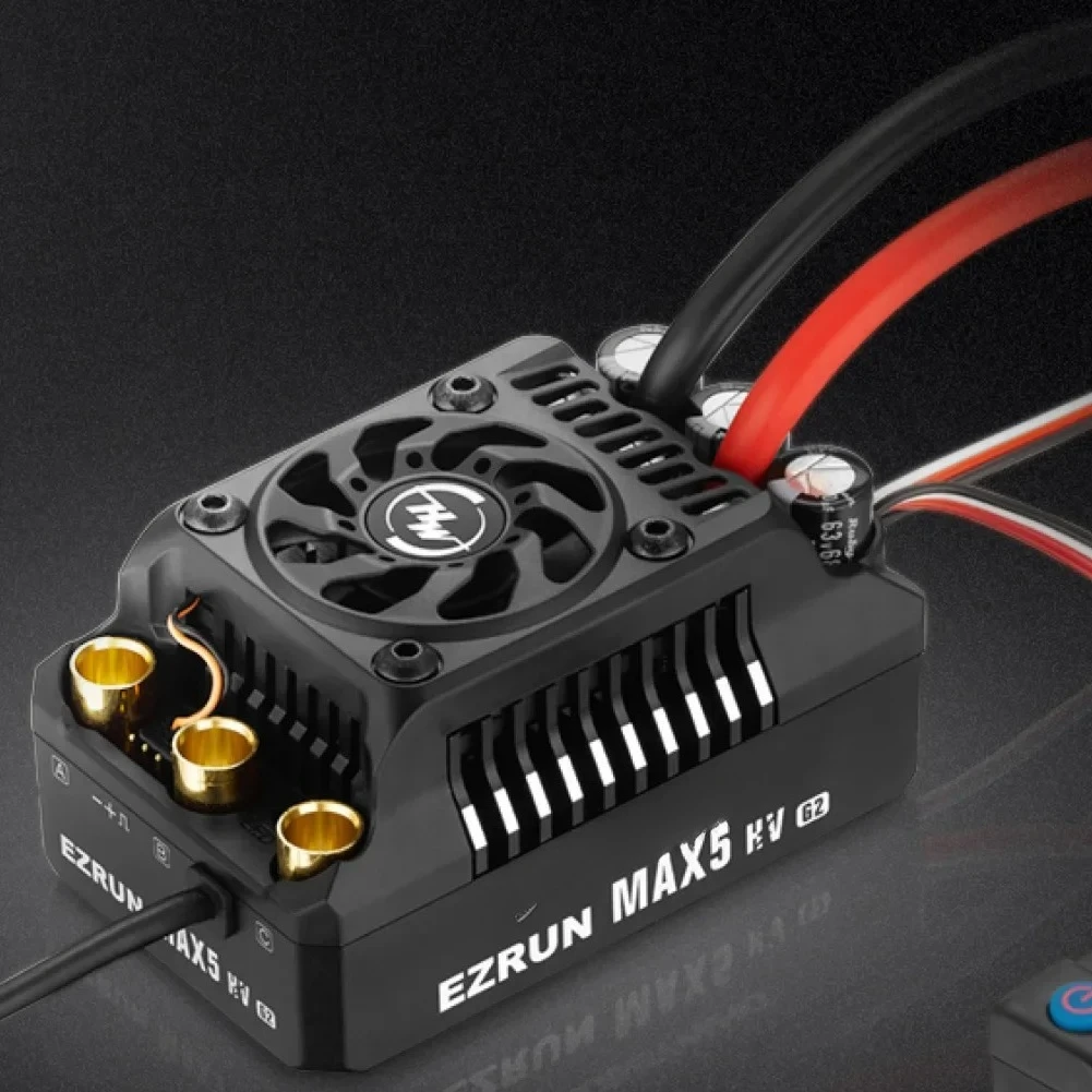 Gold SellerHobbywing EZRUN Max5 HV G2 250A 6-12s Brushless Sensored ESC w/ EzRun 56118SD G2 650KV 800KV 1100KV Motor For 1/5