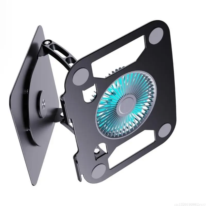 

D5BB Laptop Stand with Three Speed Cooling Fan and Blue Light for Laptops and Tablets Up to 15.9 Inches