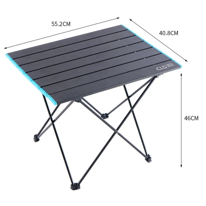 Aluminum Outdoor Folding Table Portable Ultra-light Folding Fishing Table Mountaineering Camping Hiking Table with Carry Bag