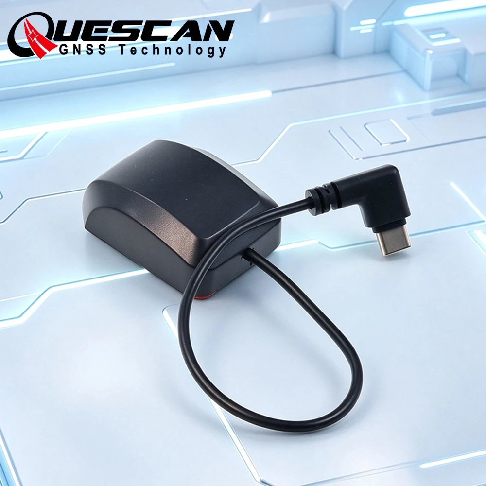 QUESCAN ublox M8 M9 USB Type C GPS Receiver with Antenna Android USB GPS GLONASS Galileo BeiDou Module USB NMEA GNSS Dongle