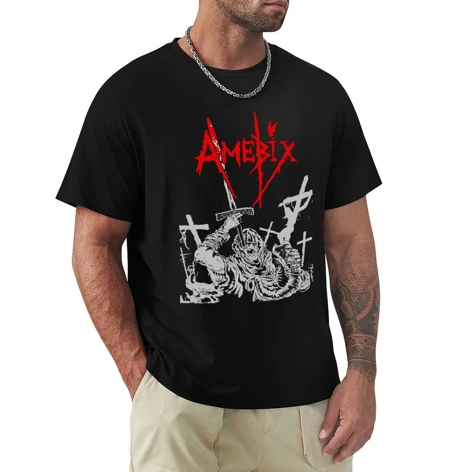 Poster Amebix My Favorite People T-Shirt Performance Workout Short Sleeve Tee