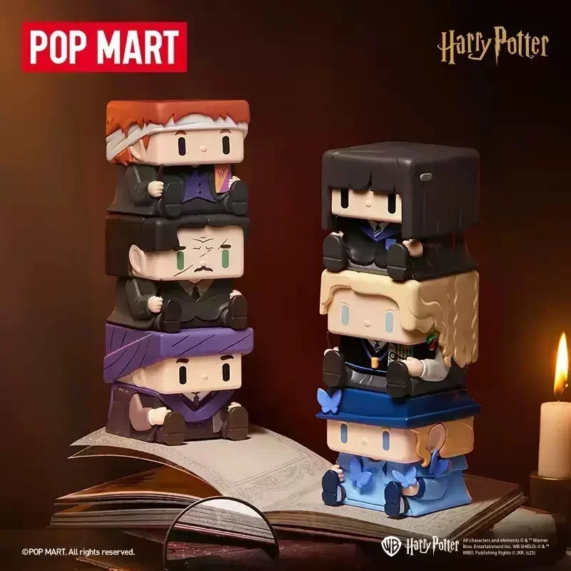 POP MART แฮร์รี่ พอตเตอร์ POP CUBE-3 ซีรีส์ กล่องสุ่ม ของตกแต่งน่ารัก ฟิกเกอร์ ของประดับตกแต่งบ้าน โมเดลตั้งโต๊ะ ตุ๊กตาสำหรับเด็กผู้หญิง