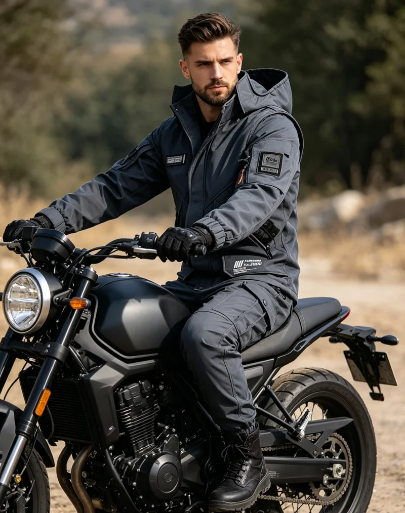 2026 Men Women Warm Cashmere Thickened Winter Suit Wind & Water Resistant Cold Protection Outdoor Motorbike Riding Clothes