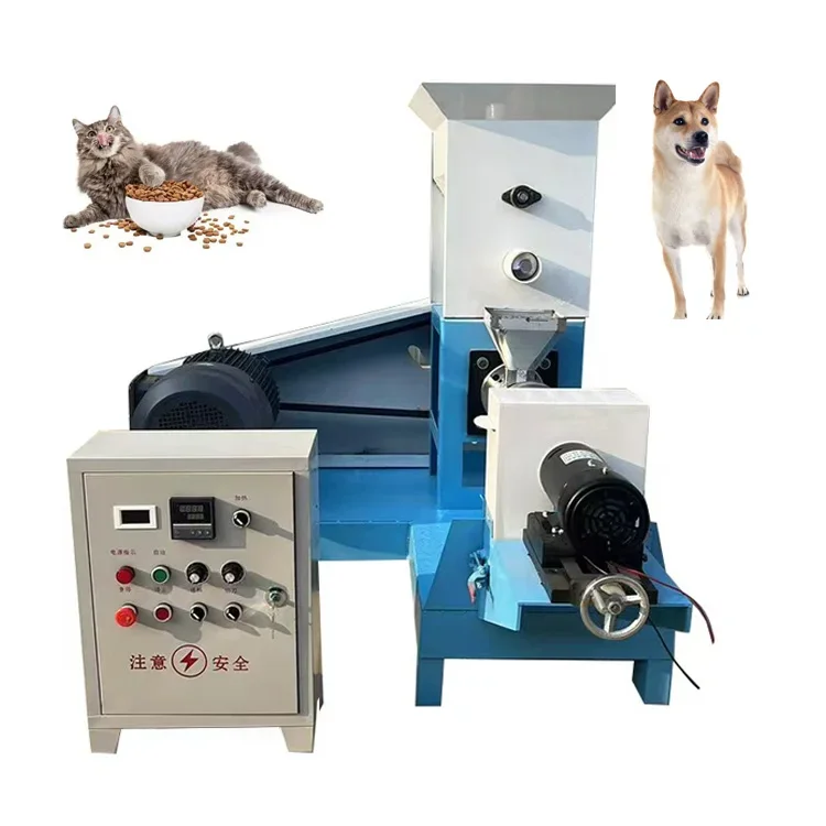 

Easy to Cooperate cat Dog Fish Pet Food Processing Machines/pelletizer Machine for Animal Feeds for Sale
