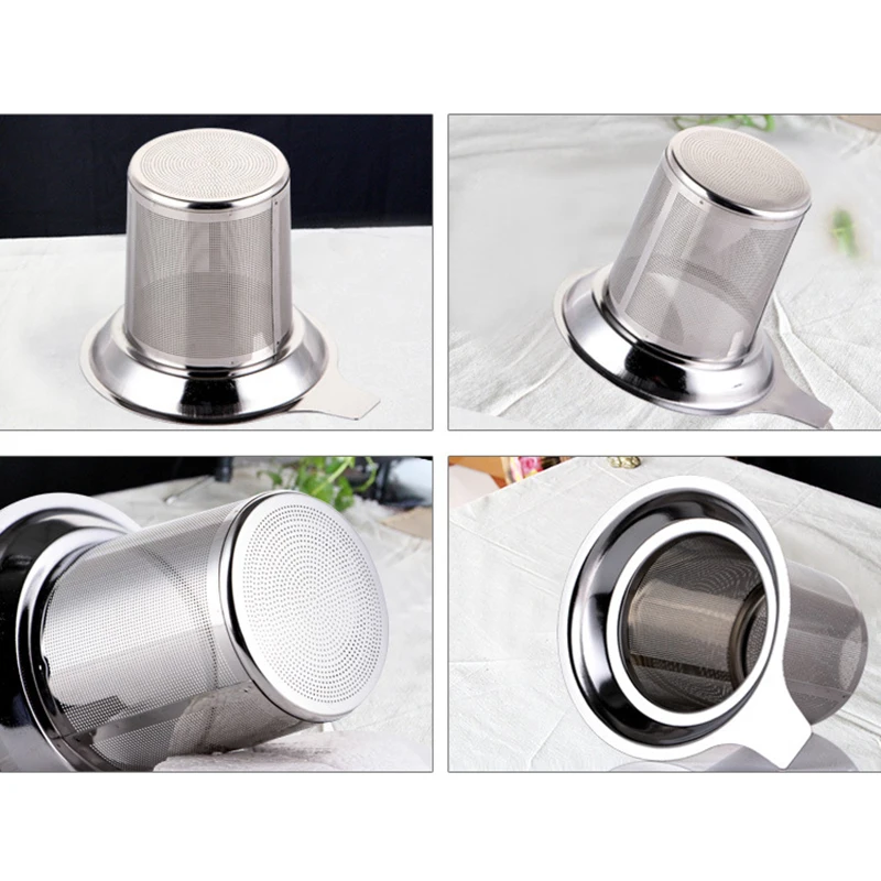 Stainless Steel Tea Infuser Silver Mesh Kitchen Safe Density Reusable Tea Strainer Tea Filter Drinkware Tools Accessories