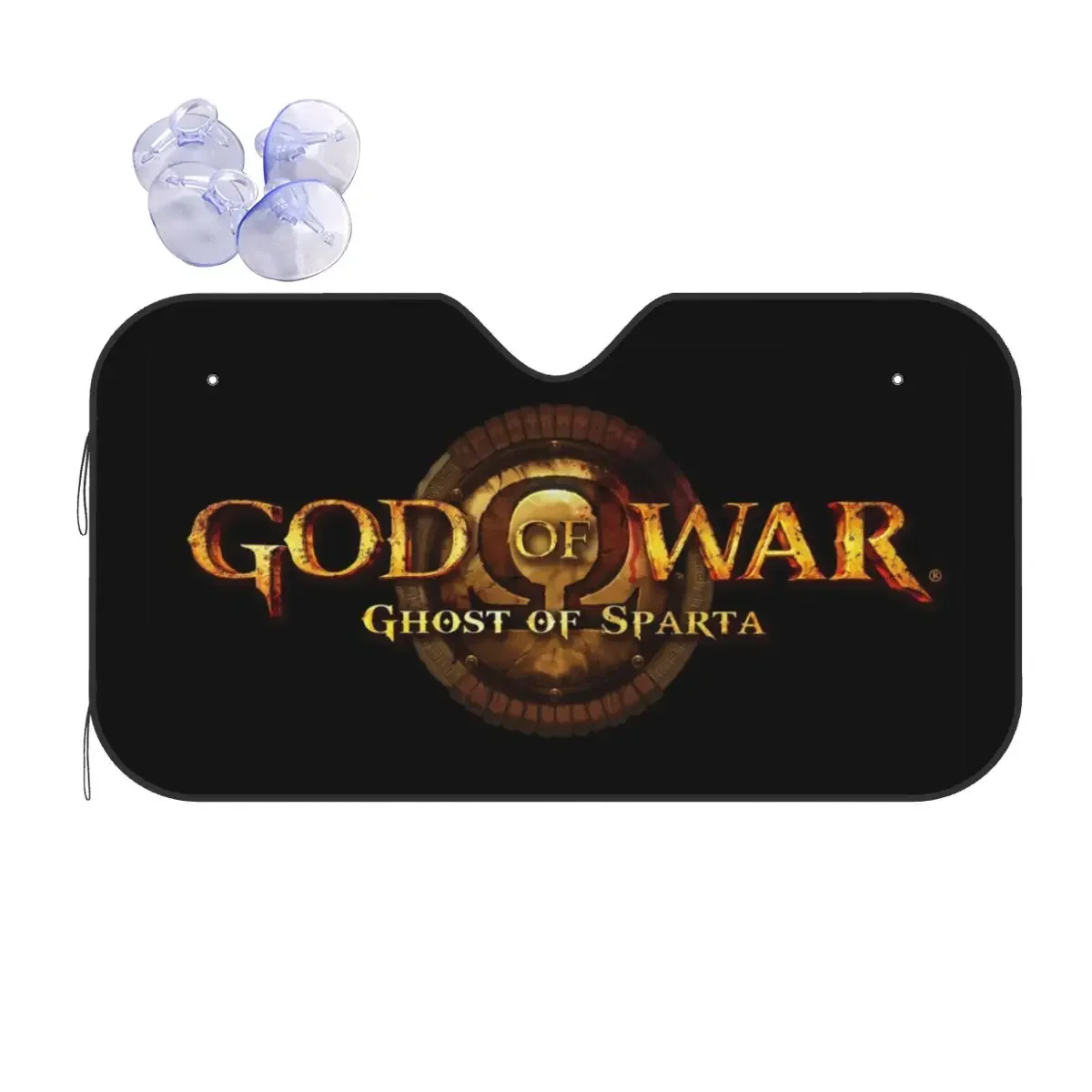 

God Of War Kratos Plaid Windshield Sunsha Game Cartoon Cover Front Block Window 70x130cm Car Sunsha Accessories Covers