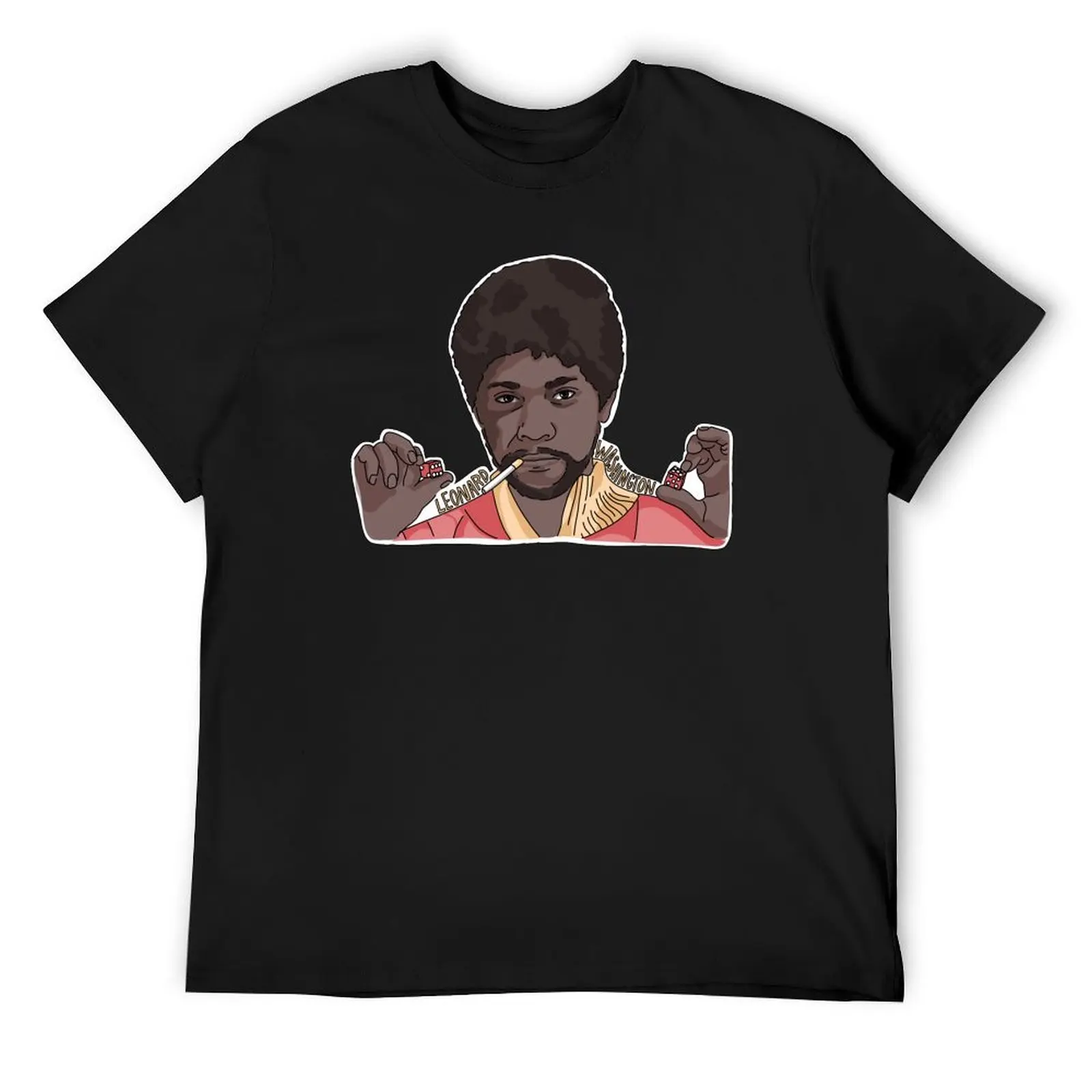 Leonard Washington Chappelle character illustration T-Shirt baggy shirts for a boy heavyweight t shirts for men