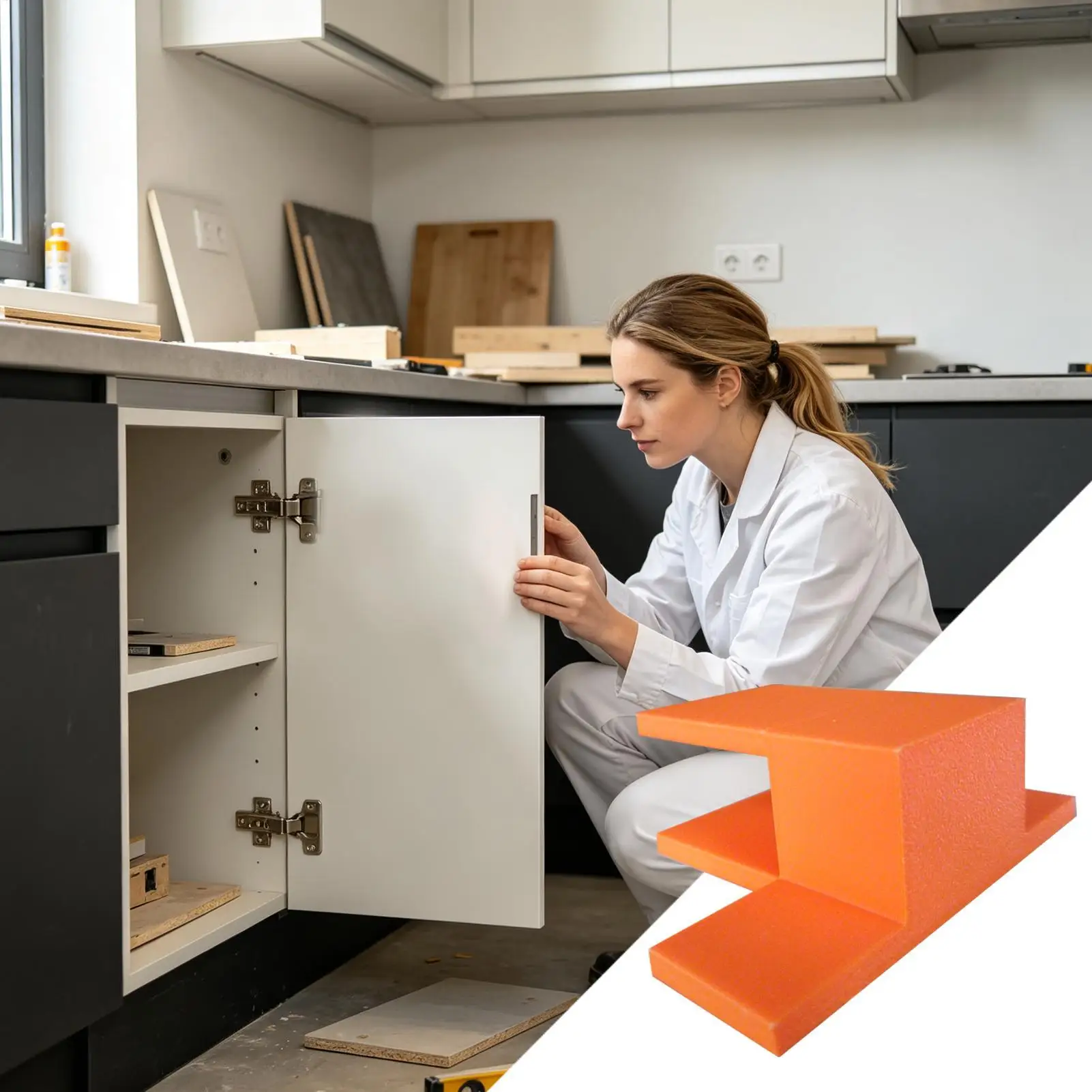 Cabinet Door Installation Fixture T-Type Corner Locator Stable Adjustable Alignment Clamping Tool for Floor Ceiling Cabinets