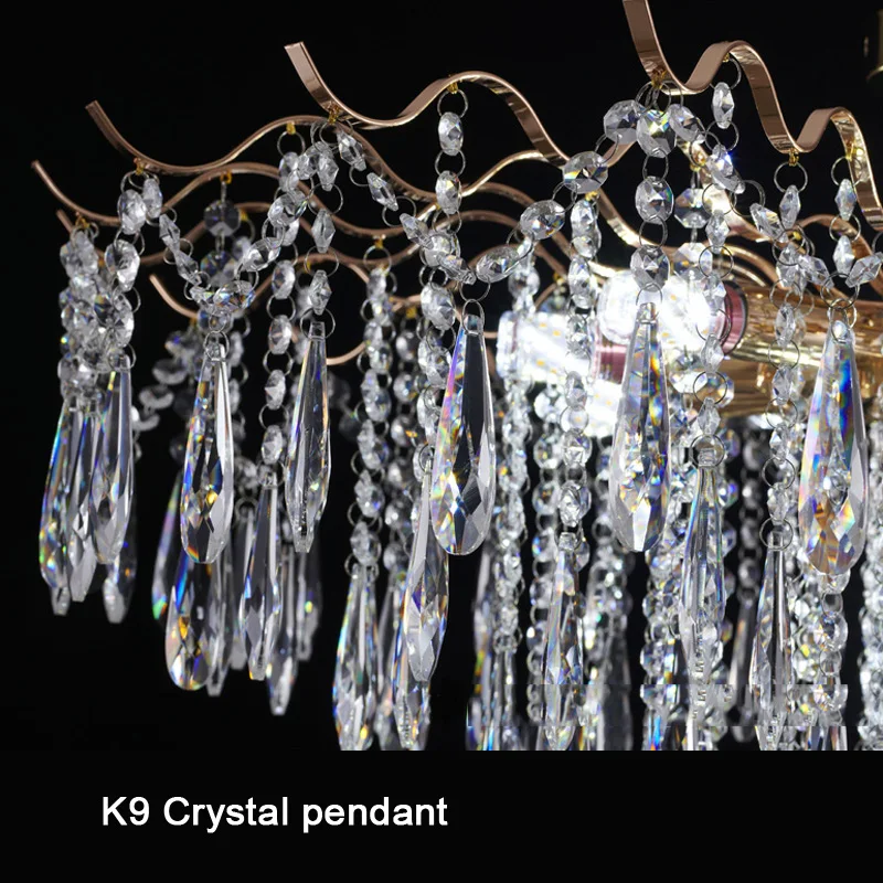 Modern Crystal LED Ceiling Chandelier Lights for Living Room Decor Bedroom Ceiling Lamp Hanging Light Fixture Home Decor Luxury