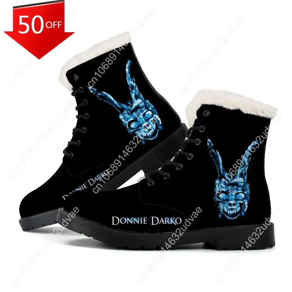 

Donnie Darko Plush Boots Mens Womens Teenager Shoes Casual Boot Outdoor Light High Quality Print on Demand Customize Shoes