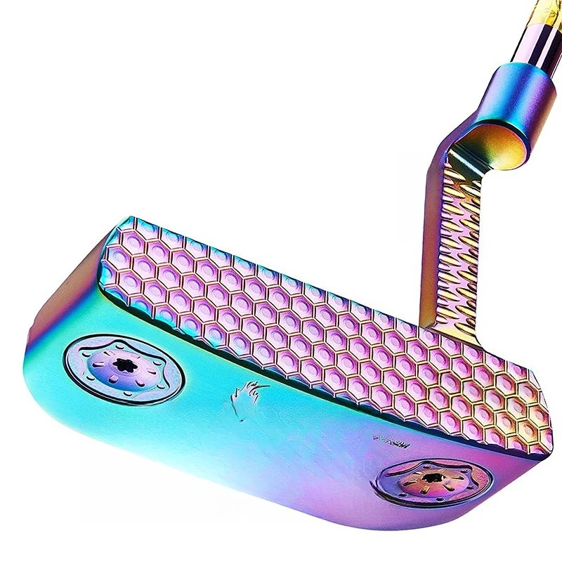 

Golf putter men's right hand golf club CNC striking surface soft iron colorful silver undertake