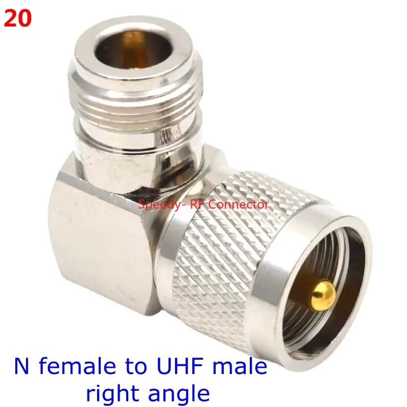 1Pcs PL259 SO239 SL16 UHF Stecker SO239 PL259 Zu BNC SMA N Typ Rechten Winkel Männlich Weiblich Adapter RF schnelle Lieferung Kupfer Messing