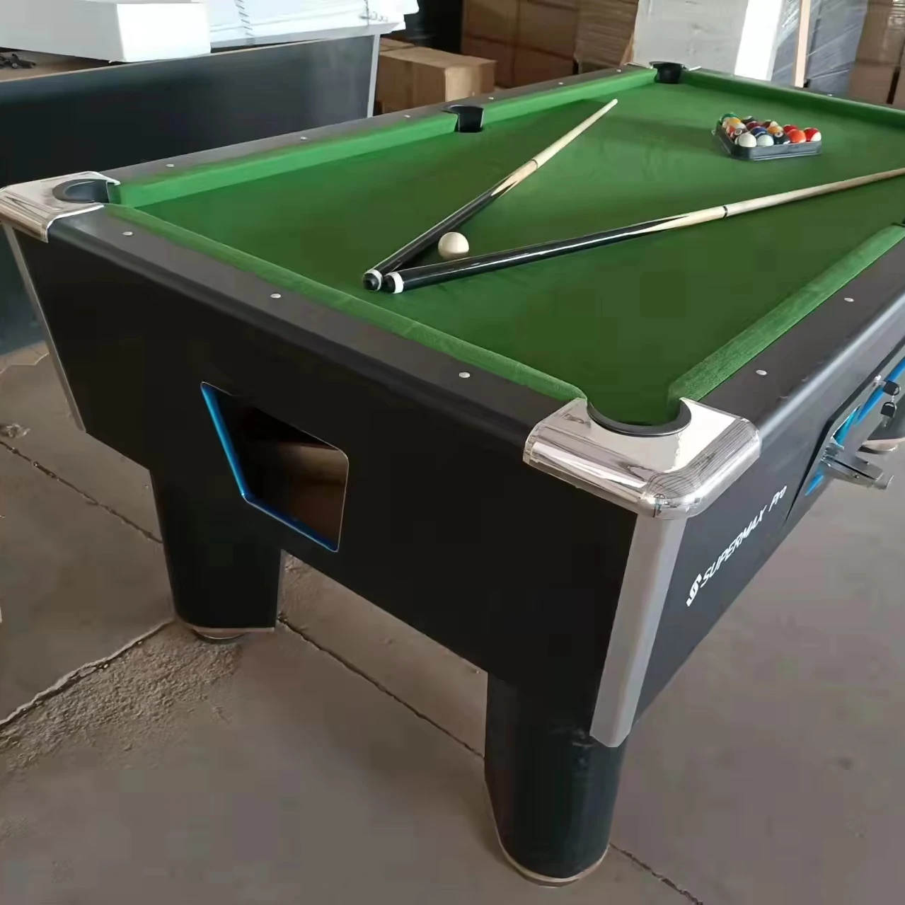 Commerce Coin Operated  Billard Table 7ft 8ft Mdf   Marble in Stock Professional Pool Table