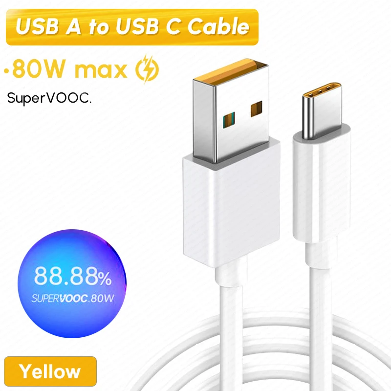 OPPOケーブル Supervooc Vooc 80W 65W USB Type C急速充電器 Oppo Find