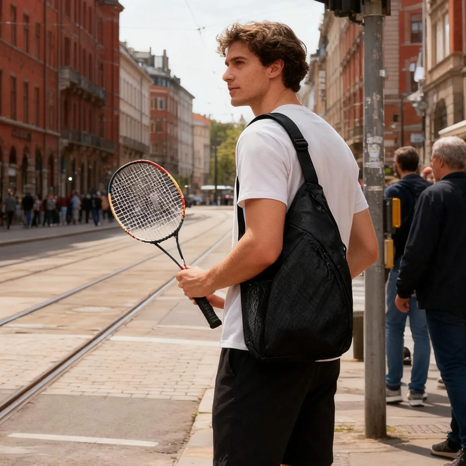 حقيبة ظهر احترافية لبطولة كرة الريشة مع حجرات حرارية وأحذية للمضارب والملابس ومباريات الصالة الرياضية #5