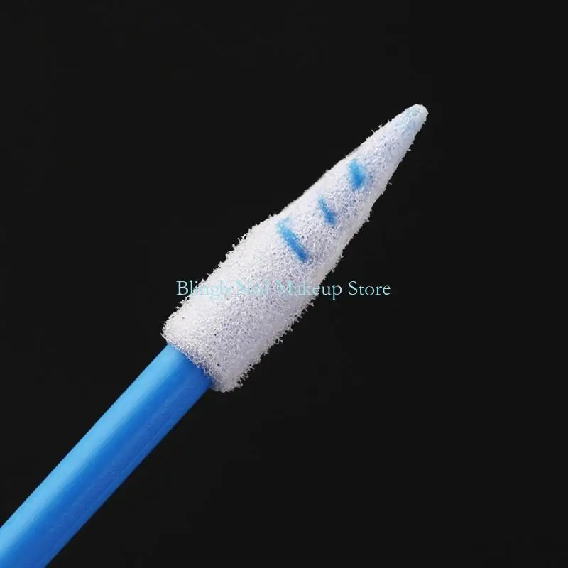 28TA حزمة من 100pcs مسحات معقمة غير رشيقة ألياف نصائح الألياف براعم القطن للتنظيف الدقيق في المختبر والإلكترونيات