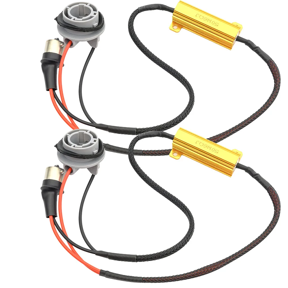 

2 шт., 50 Вт, осветительные приборы для автомобиля, модуль резистора нагрузки OCB P21W BA15S 1156, кабель CAN-шины с защитой от мерцания