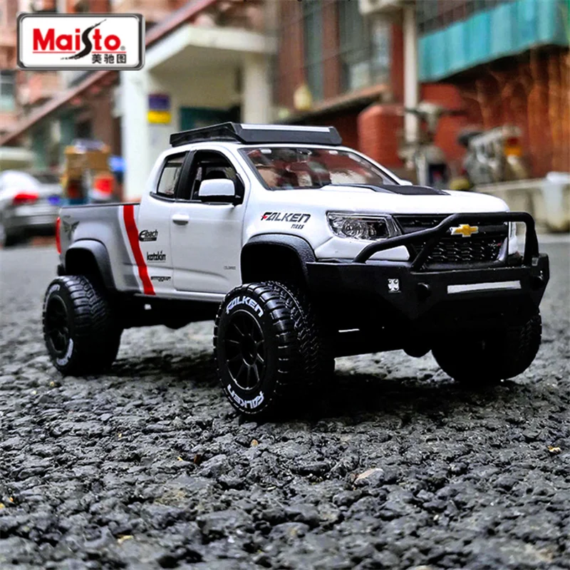 Maisto 1:27 2017 Colorado ZR2 Pickup Alloy Car Model Diecasts Metal Off-Road Vehicles Car Model Simulation Collection Kids Gifts