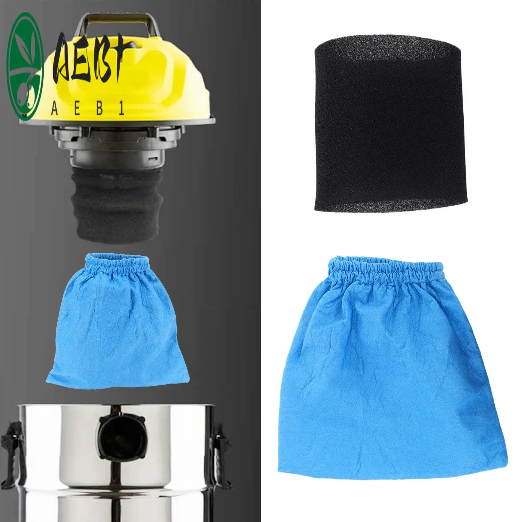 

AEB1-Textile Filter Bags Wet And Dry Foam Filter For Karcher MV1 WD1 WD2 WD3 Vacuum Cleaner Filter Bag Vacuum Cleaner Parts