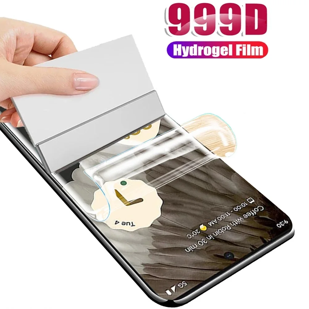 5PCS High Quality Protective Hydrogel Film For Google Pixel 7 Pro 7A 6A 6 Pro 5 5A 4 4A 4XL Screen Protectors Not Glass
