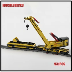 City Railway Trains Rail Crane Technical Engineering Vehicle MOC Building Blocks Assembly Model Kid's Bricks Toys Xmas Gifts