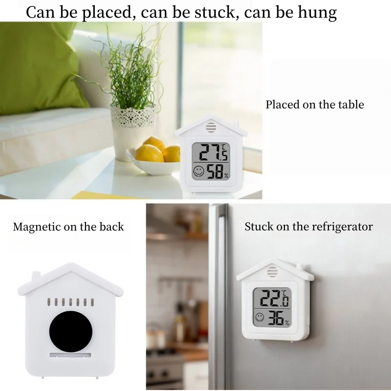 Mini Magnetic Digital Hygrometer Thermometer LCD Electronic Temperature Humidity Meter Hygrometer Indoor Baby Room Thermometer