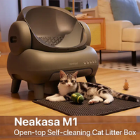Neakasa M1 Open-Top Self Cleaning Cat Litter Box, Automatic Cat Litter Box with APP Control, Odor-Free Waste Disposal Includes T