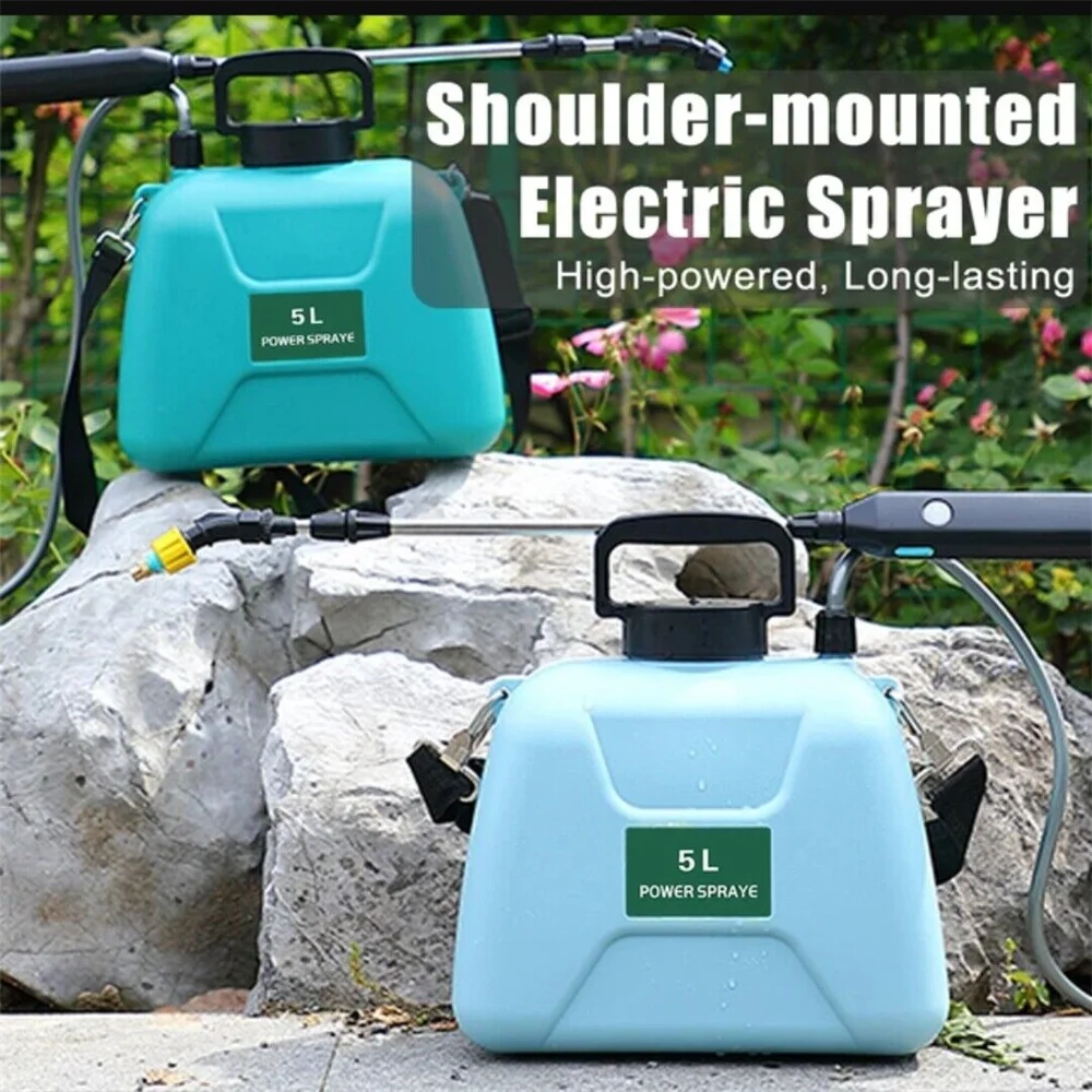 Electric Sprayer 5L Watering Can With Spray Gun Automatic Garden Plant Mister USB Rechargeable Irrigation Tool Electric Sprayer