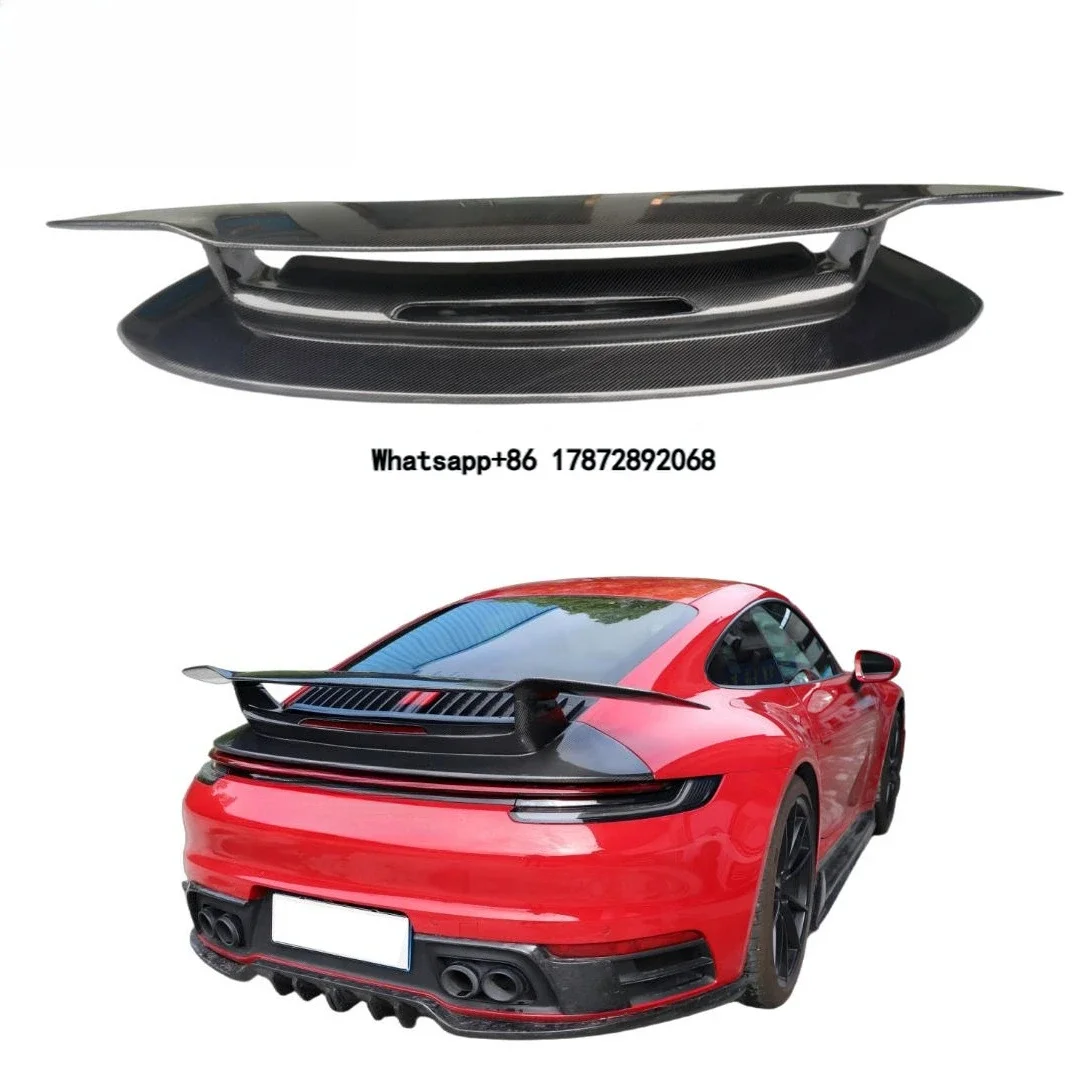 Carrera Hot Sale Dry Carbon Fiber 3K Twill SD Style Spoiler Wing Perfect Fitment Aerodynamic Kit for 911 992