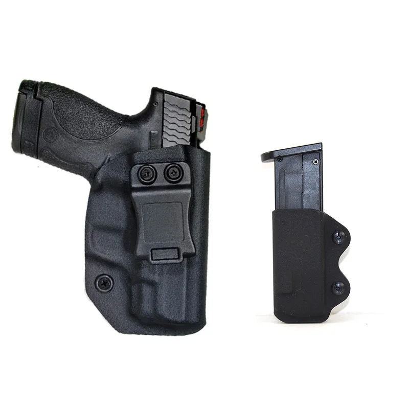 Kydex IWB Gun Holster Case for Smith & Wesson M&P Shield 2.0 9mm .40 S&W Pistol Holster Concealed Carry with 9mm Magazine Pouch