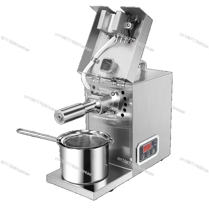 MJ Mini Household Oil Press Small 600W Stainless Steel Peanut Sesame Sunflower Cocoa Seed Oil Press 501S