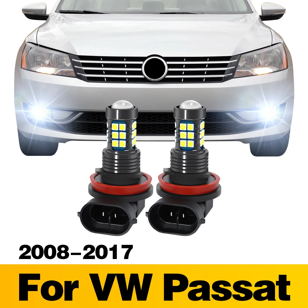 

2Pcs LED Lamp Car Front Fog Light Accessories For VW Passat 2008 2009 2010 2011 2012 2013 2014 2015 2016 2017