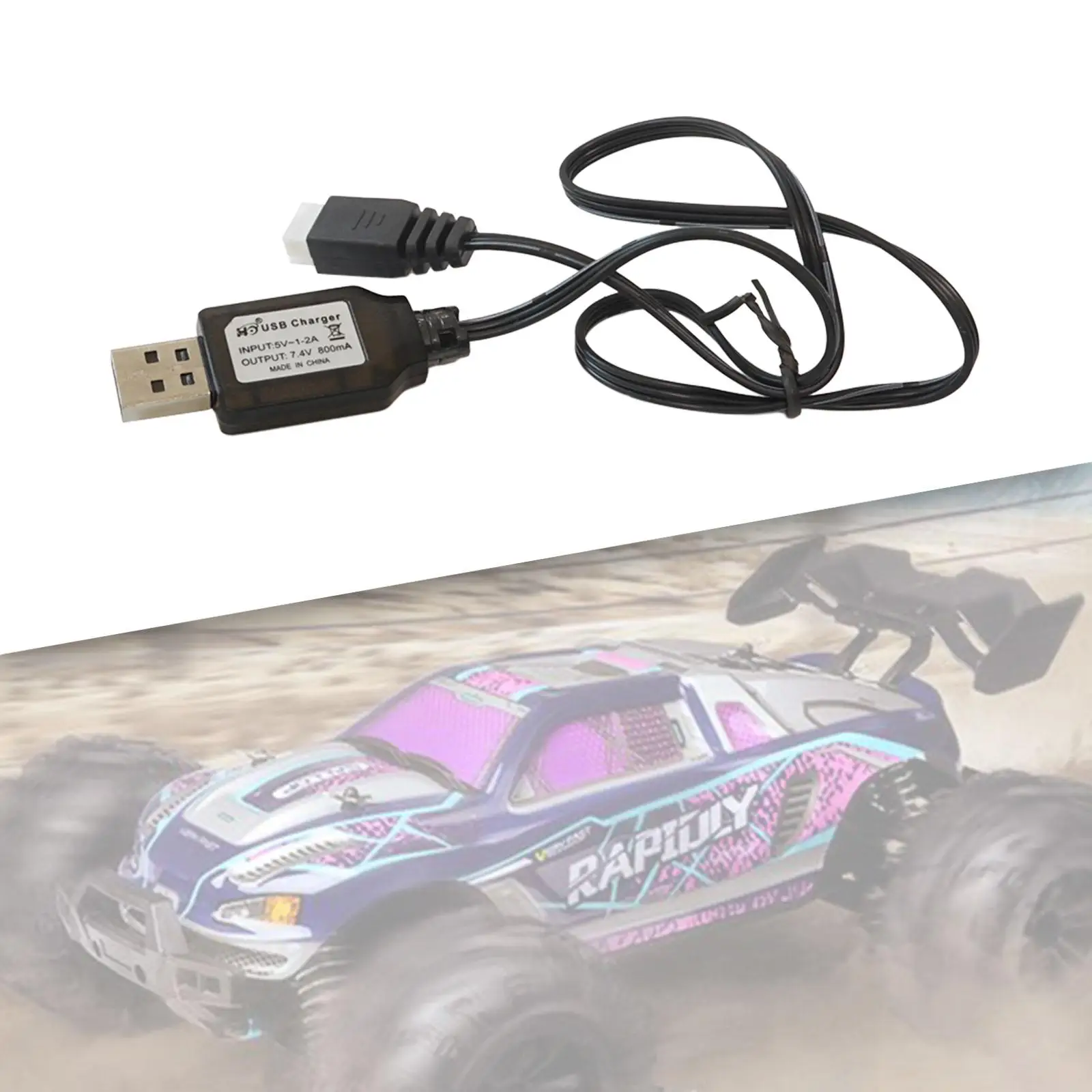 Câble USB pour voiture RC, câble de chargeur USB modifié pour bricolage, compatible avec les modèles 16101, 16201 et 16103.