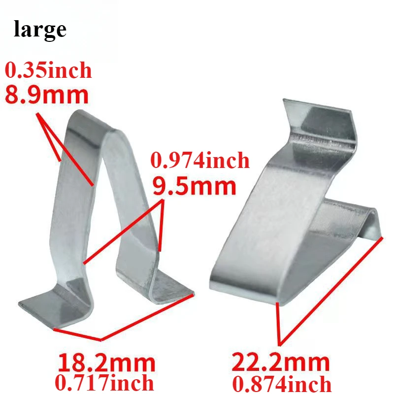 Рисунок 3 - металлические зажимы для панели