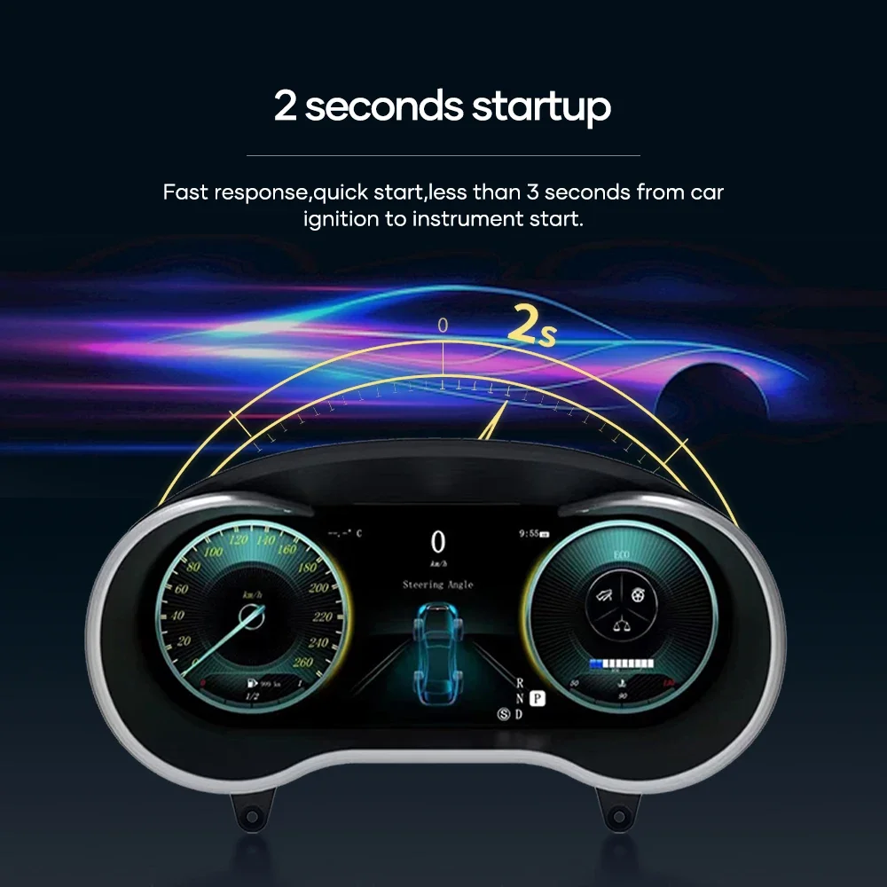 Speed Meter For Mercedes Benz A CLASS GLC CLA GLA W176 C117 2013-2019 LCD Cluster Instrument Panel Multimedia Player Dashboard
