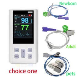 Oxímetro de pulso portátil para veterinário, monitor de freqüência cardíaca com memória, vital, SPO2, PR, PI, adulto, neonatal, animais domésticos, hospital, clínica, agregado familiar