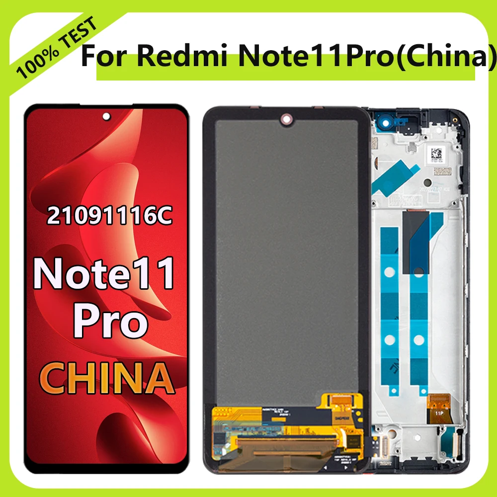 Super AMOLED Note11 Pro China 21091116C LCD Display Screen For Xiaomi Redmi Note11Pro 5G LCD Display with Touch Screen Digitizer