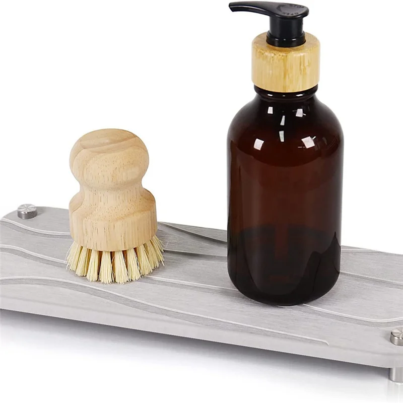 

【Rushed】Bathroom Sink Quick-Drying Stone, Diatomaceous Earth Sink Tray Dish Toothbrush Holder, Wavy,