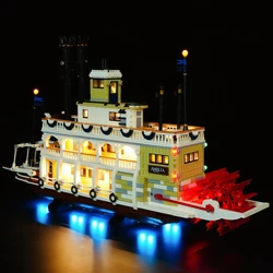 Hprosper 5V LED Lights for Lego 21356 River Steamboat Decorative Lamp With Battery Box