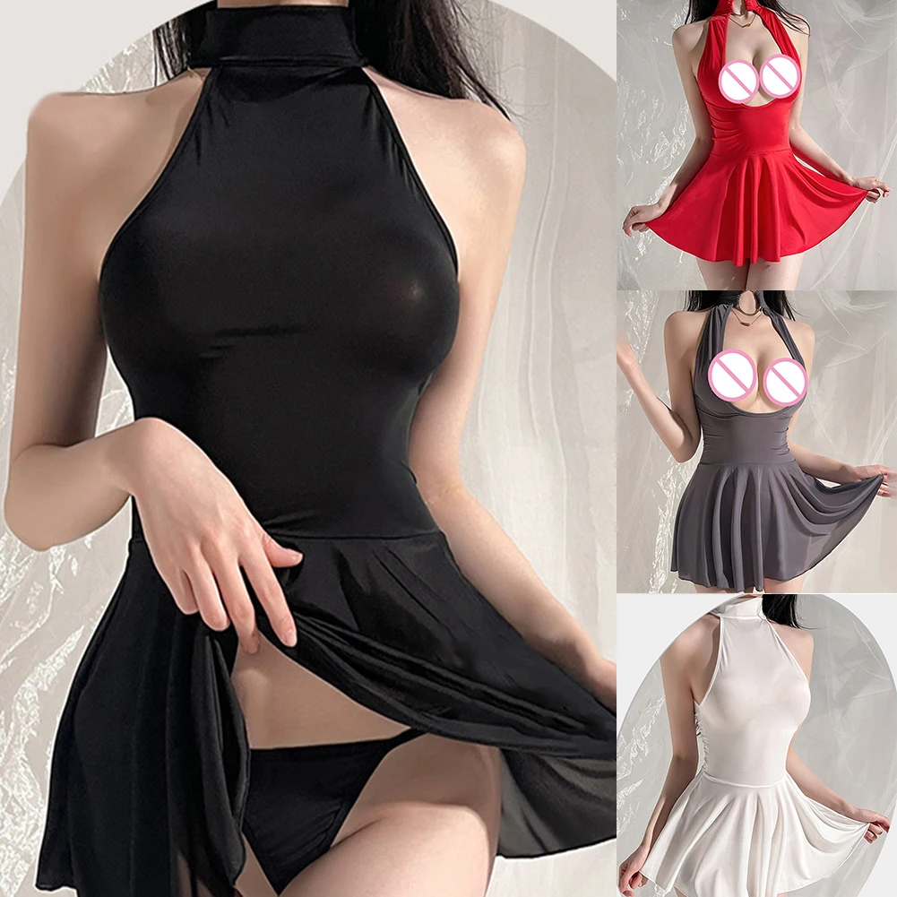 فساتين Bodycon أنيقة ومريحة جديدة ترى من خلال ملابس داخلية شفافة قابلة للتنفس، ملابس نوم مطوية وصديقة للبشرة #6