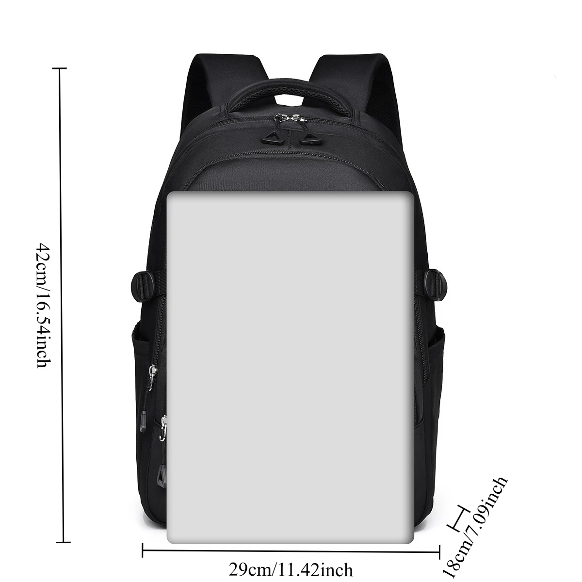 Large Capacity Korean Style Backpack Casual School Bag for Middle High College Students Teenagers Daily Travel