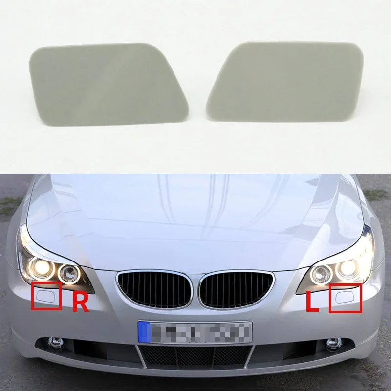 

For BMW 525i 535i 550i E60 E61 2004-2010 Front Bumper Headlight Washer Nozzle Cover Headlamp Water Sprayer Jet Lid
