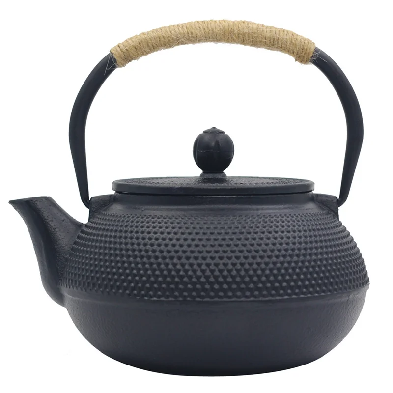 

AT43-900ML Cast Iron Teapot Pattern Japanese Style Coffee Tea Water Pot Kitchenware With Tea-Strainer Tea Pot Household