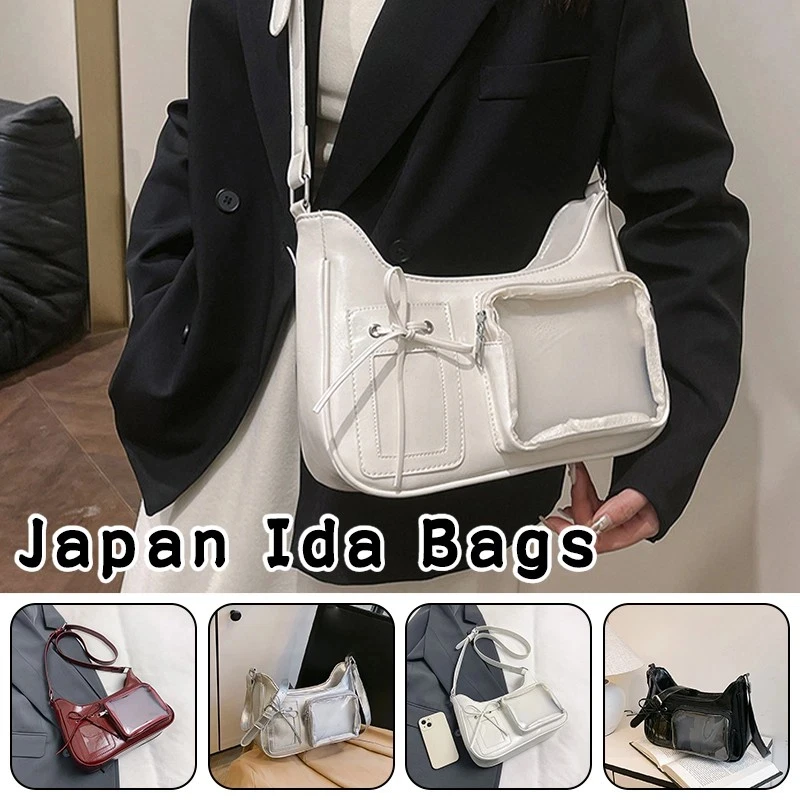 نساء بنات حقيبة كتف كروسبودي النمط الياباني شفاف Ida حقيبة أفخم دمية تخزين عرض الألم حقيبة الطلاب حقيبة ساعي #2